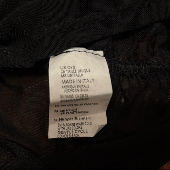 American Eagle Don’t Ask Why Sheer Black Ruched Crop Top - Picture 4 of 8